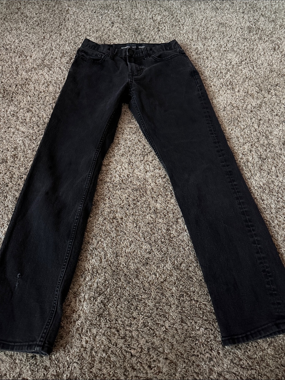 Old Navy Men Straight-Leg Jeans in Black Denim